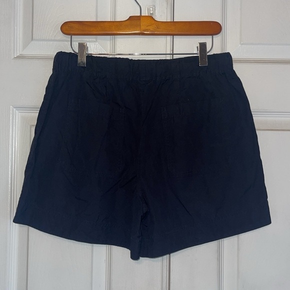 Vince Dark Blue High Waist Pull On Shorts - Picture 4 of 9